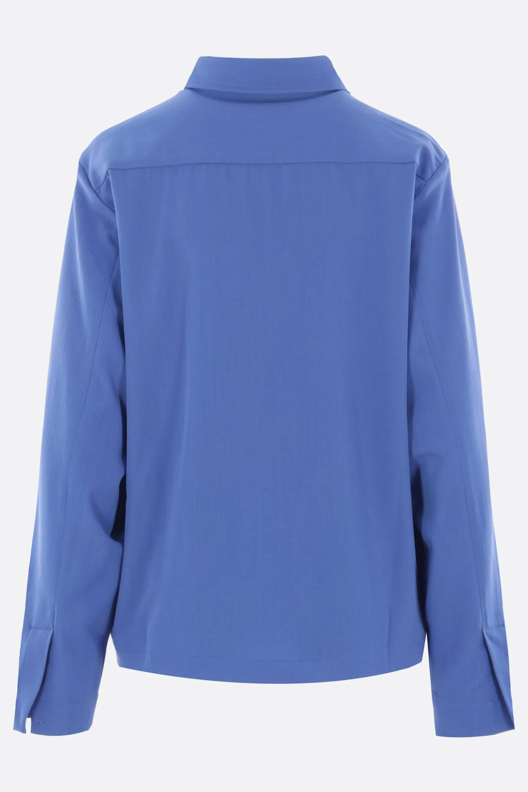 Topwear>META CAMPANIA COLLECTIVE camicia Aton in twill di lana Blu