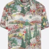 Topwear>VISVIM camicia bowling Crosby in misto seta Bianco