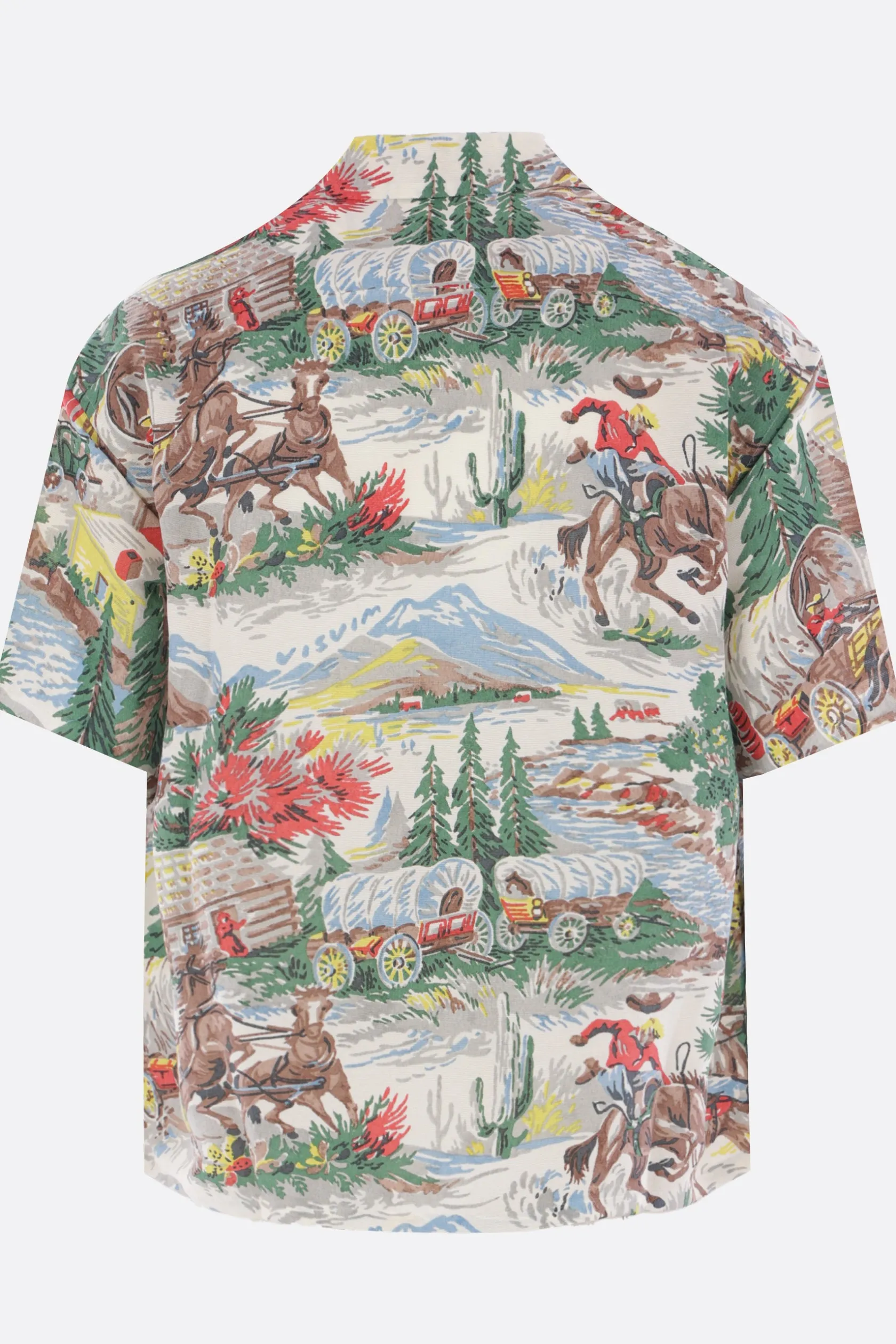 Topwear>VISVIM camicia bowling Crosby in misto seta Bianco