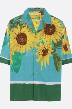 Topwear>CRAIG GREEN camicia bowling oversize Towel in popeline Verde