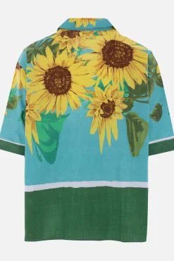 Topwear>CRAIG GREEN camicia bowling oversize Towel in popeline Verde