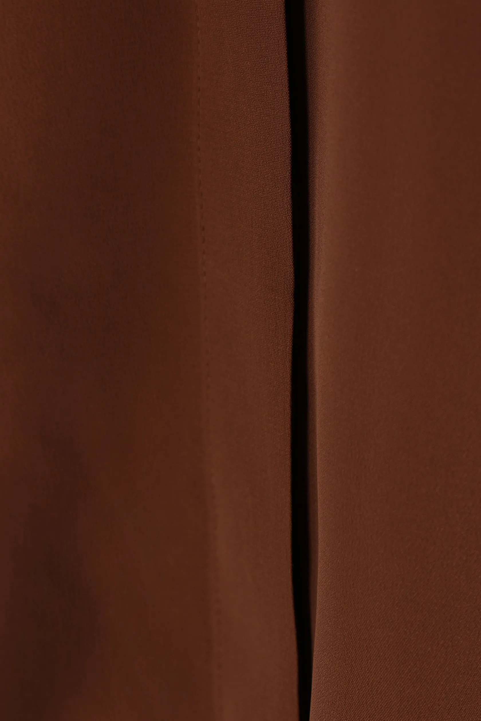 Topwear>DRIES VAN NOTEN camicia Chowy in crêpe de chine Marrone