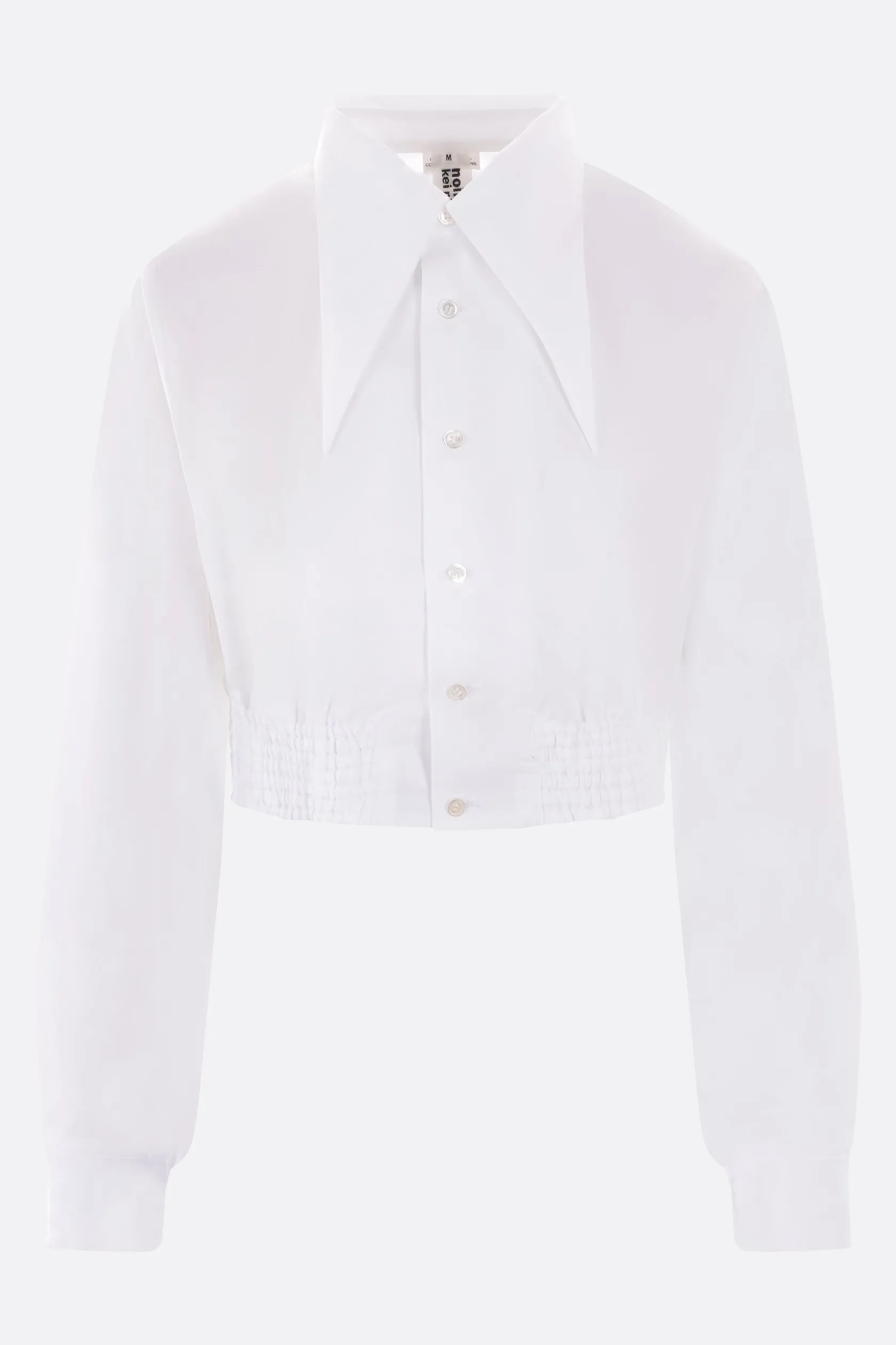 Topwear>NOIR KEI NINOMIYA camicia cropped in popeline Bianco