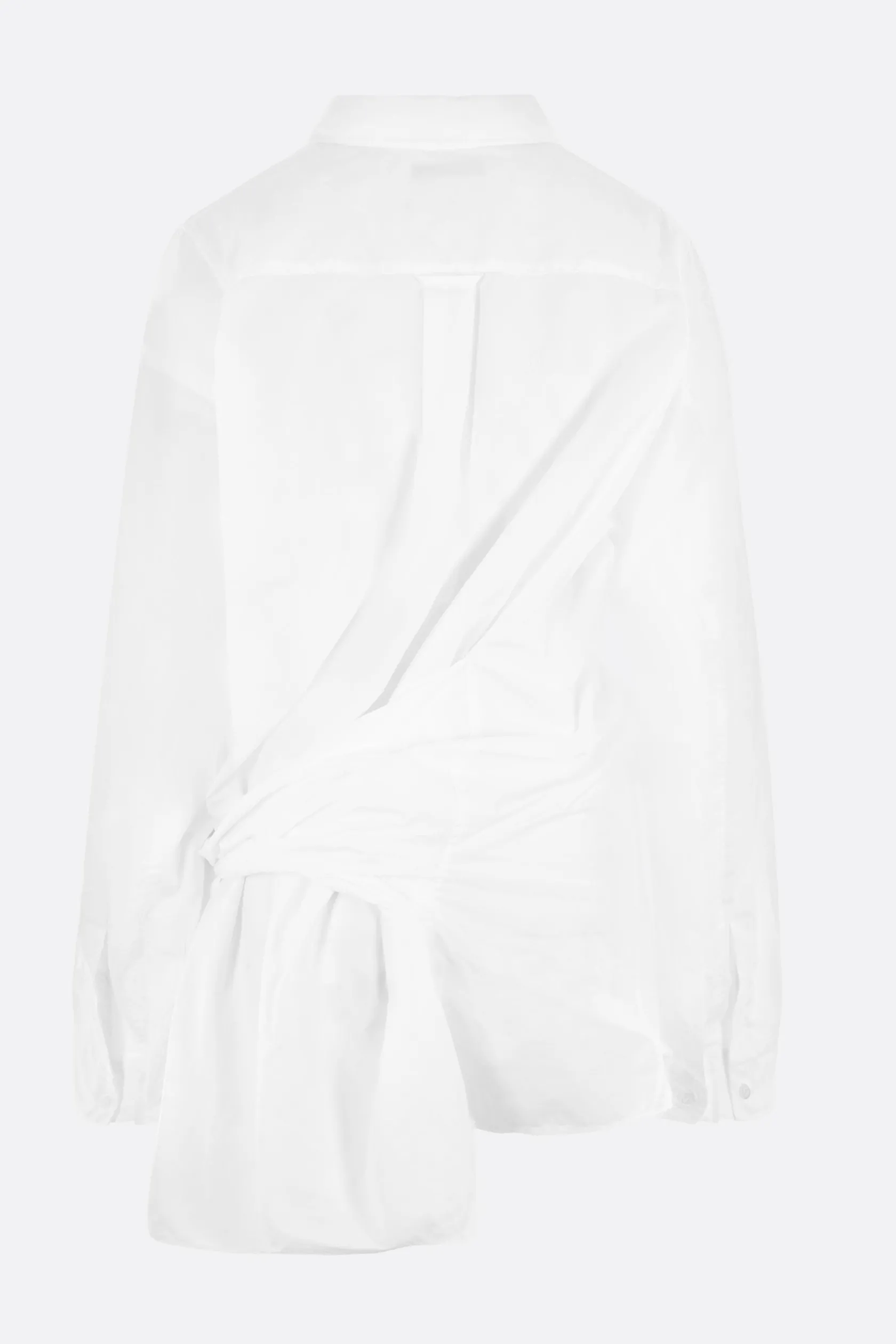 Topwear>BALENCIAGA camicia Cut-Up in popeline Bianco
