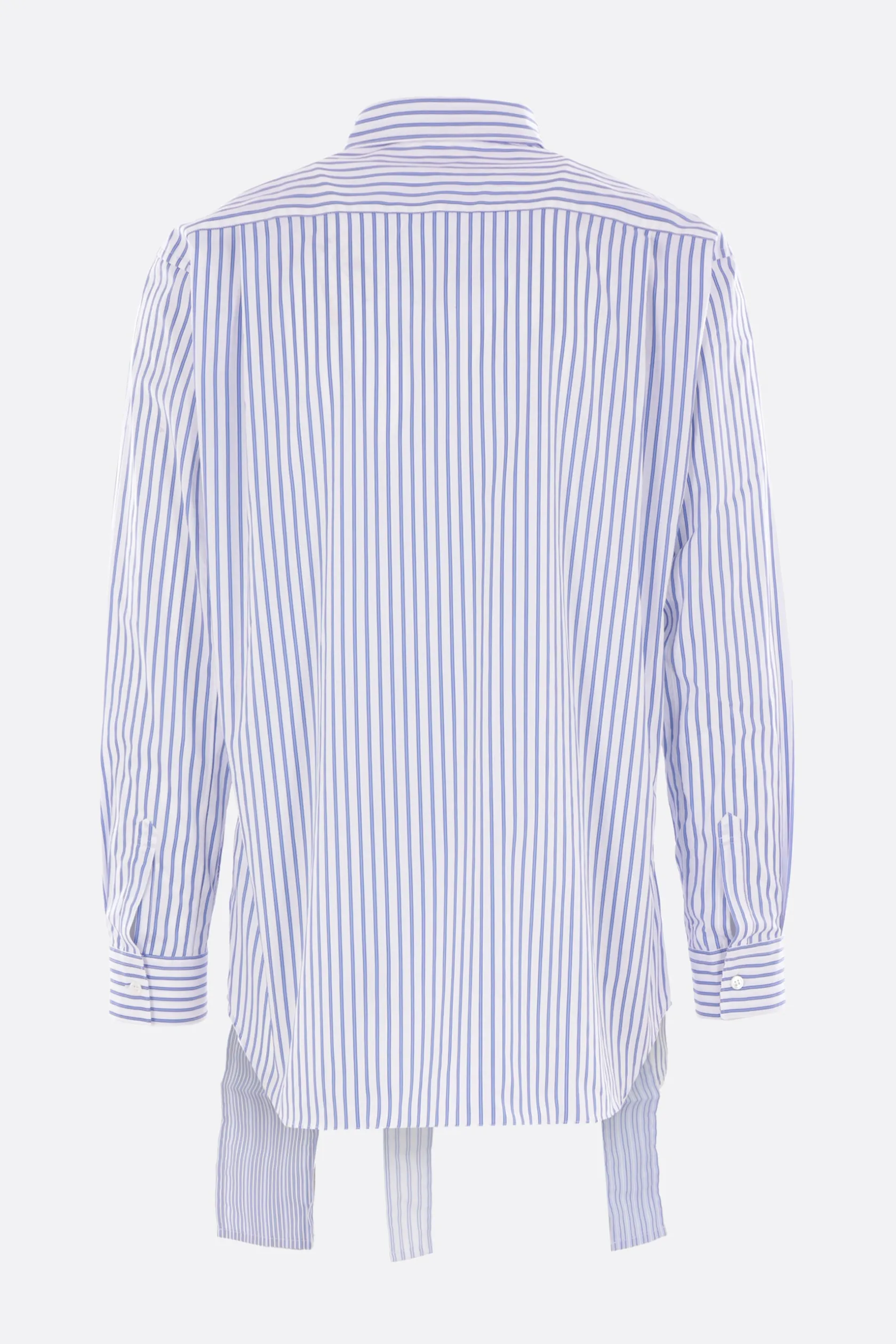Topwear>COMME DES GARÇONS SHIRT camicia destrutturata in popeline patchwork Multicolor