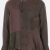 Topwear>ZIGGY CHEN camicia doppiopetto in misto cotone e ramie Multicolor