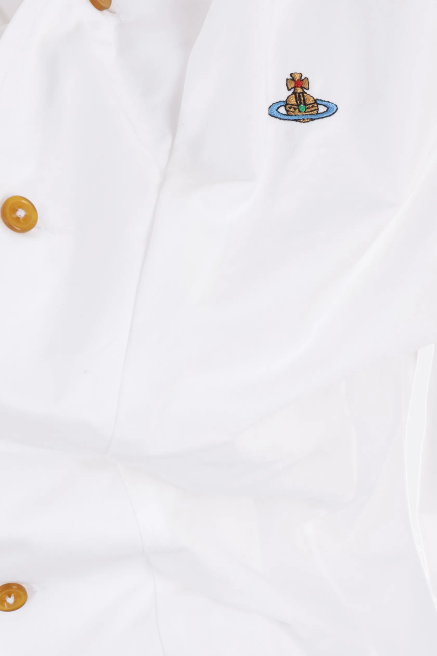 Topwear>VIVIENNE WESTWOOD camicia Drunken in cotone Bianco