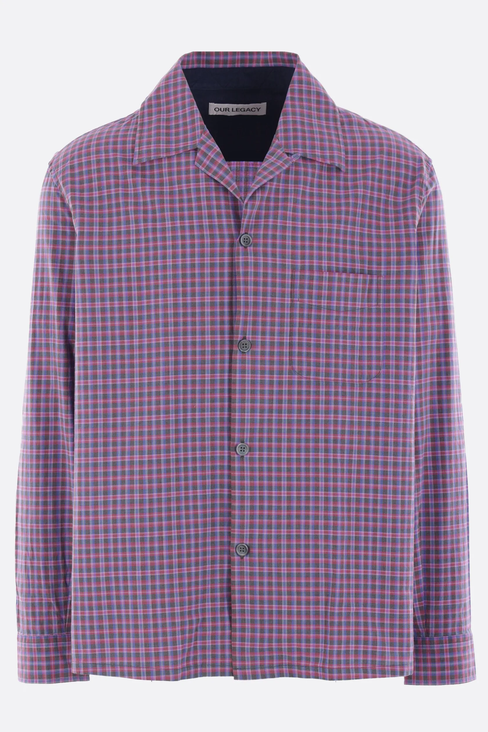 Topwear>OUR LEGACY camicia Heusen in cotone check Multicolor