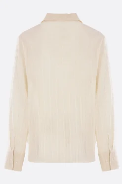Topwear>SÉFR camicia Ignacio in cotone check Bianco