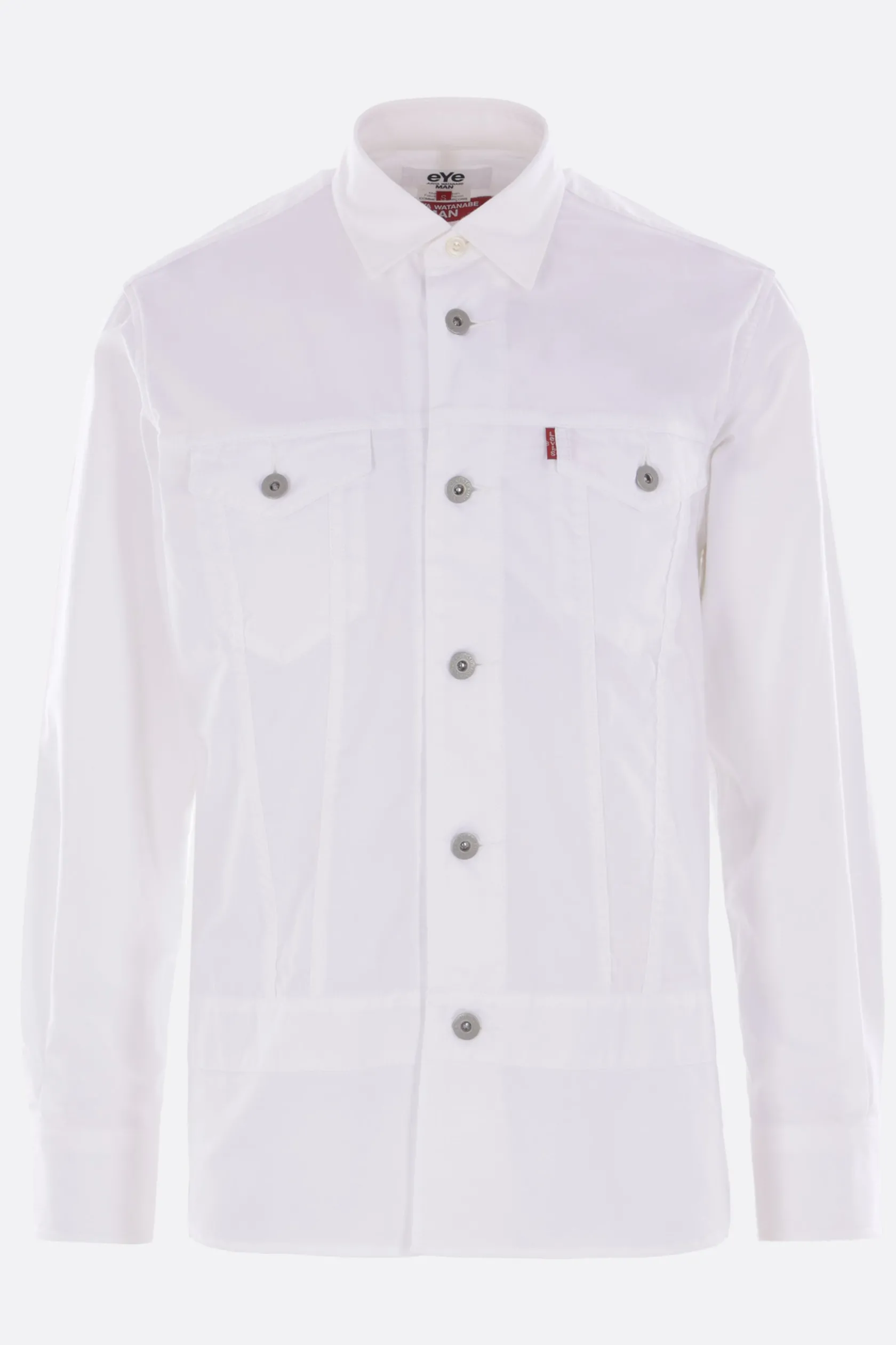 Topwear>JUNYA WATANABE MAN camicia in cotone Bianco