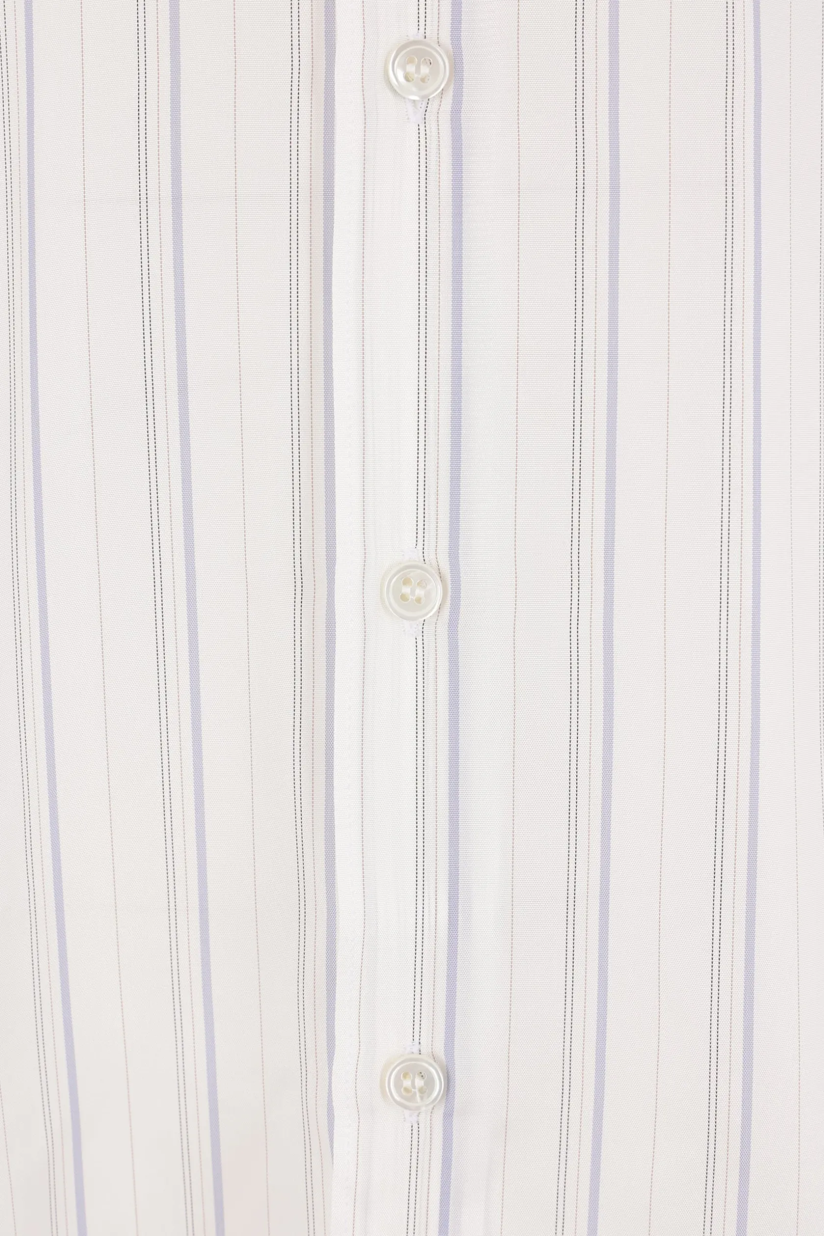 Topwear>COMME DES GARÇONS SHIRT camicia in cupro a righe Bianco