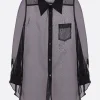Topwear>COMME DES GARÇONS camicia in organza Nero