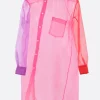 Topwear>COMME DES GARÇONS camicia in organza color-block Multicolor