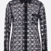 Topwear>COMME DES GARÇONS camicia in pizzo Nero
