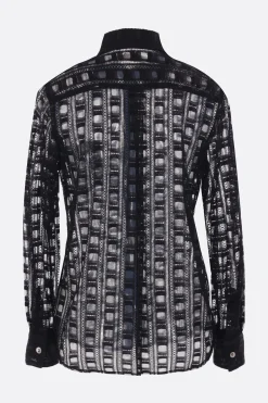 Topwear>COMME DES GARÇONS camicia in pizzo Nero