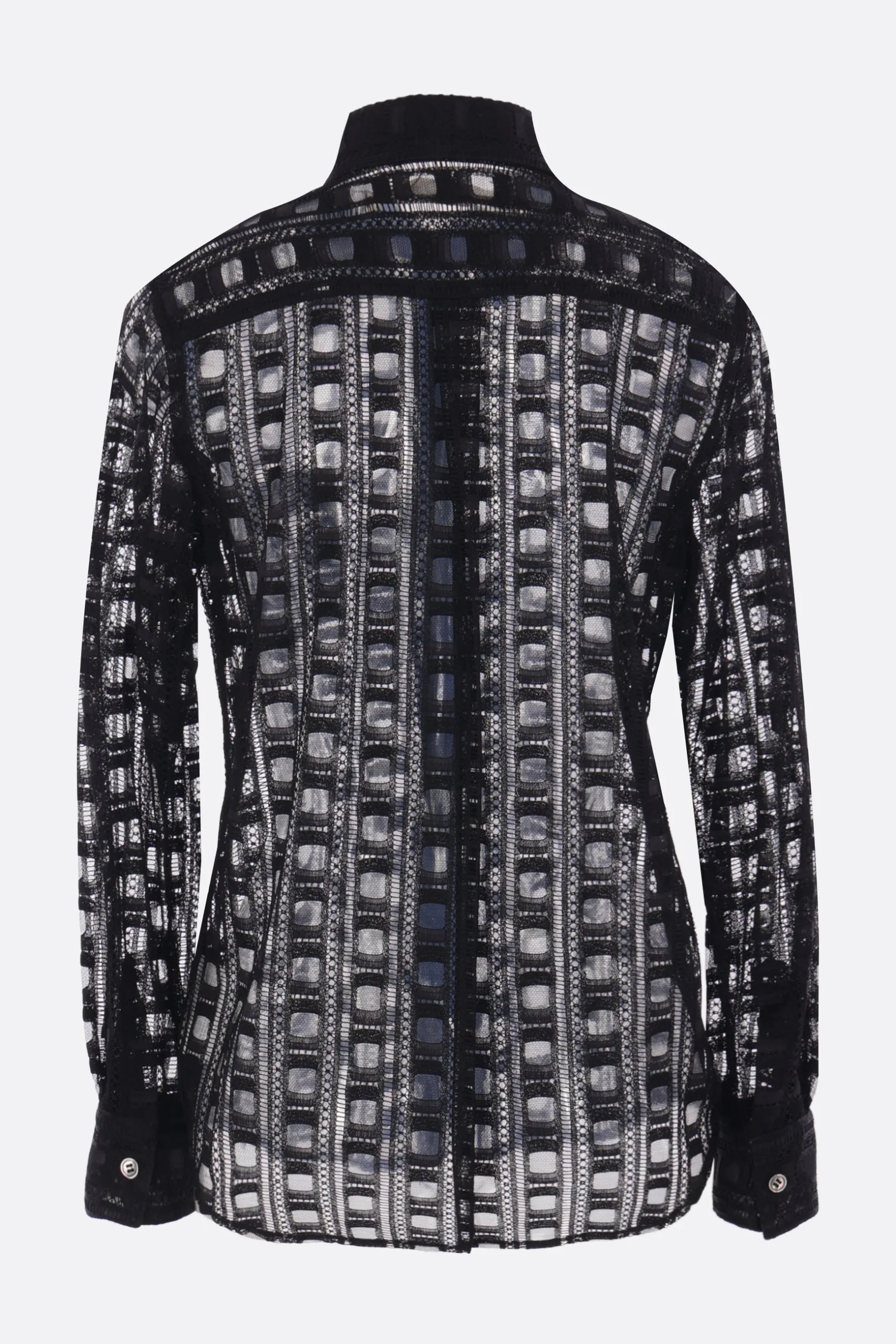 Topwear>COMME DES GARÇONS camicia in pizzo Nero