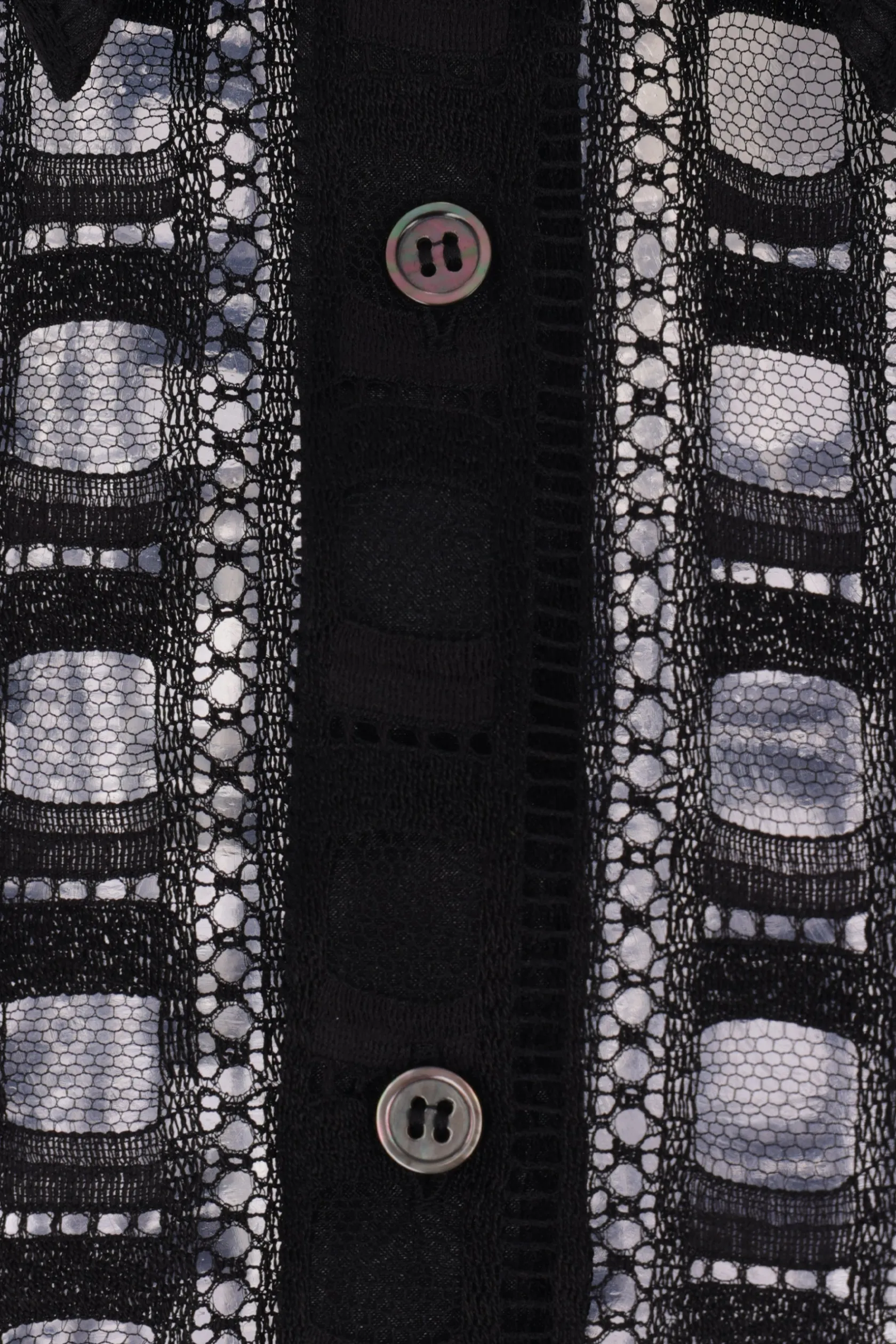 Topwear>COMME DES GARÇONS camicia in pizzo Nero