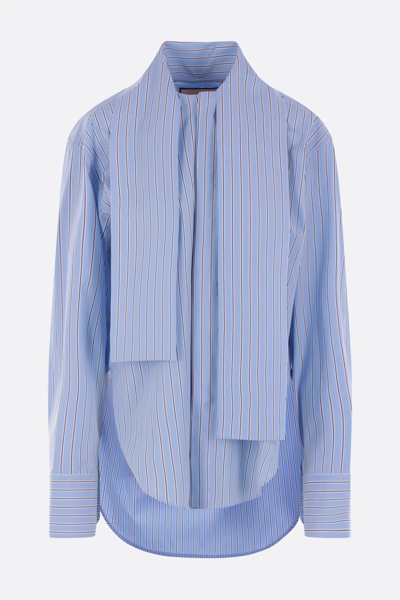 Topwear>PLAN C camicia in popeline a righe Blu