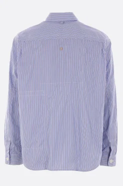 Topwear>JUNYA WATANABE MAN camicia in popeline a righe Blu