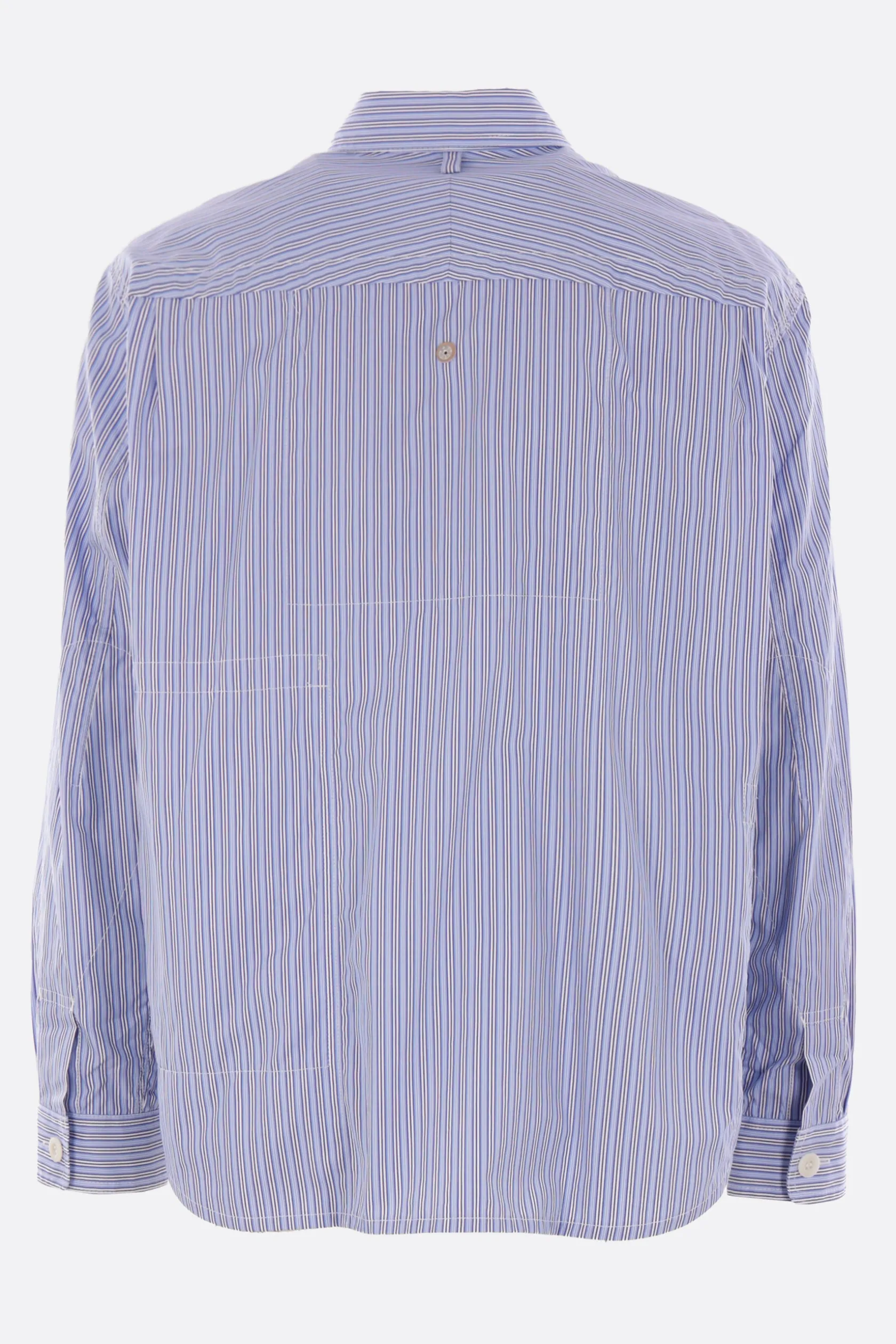 Topwear>JUNYA WATANABE MAN camicia in popeline a righe Blu