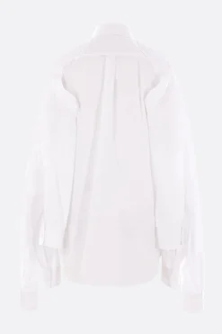 Topwear>COMME DES GARÇONS camicia in popeline con manica tripla Bianco