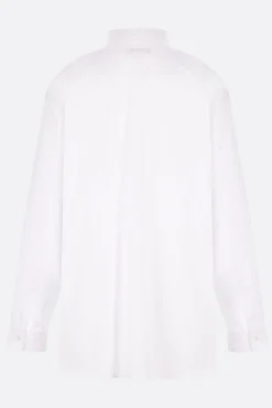 Topwear>COMME DES GARÇONS HOMME PLUS camicia in popeline e rete Bianco