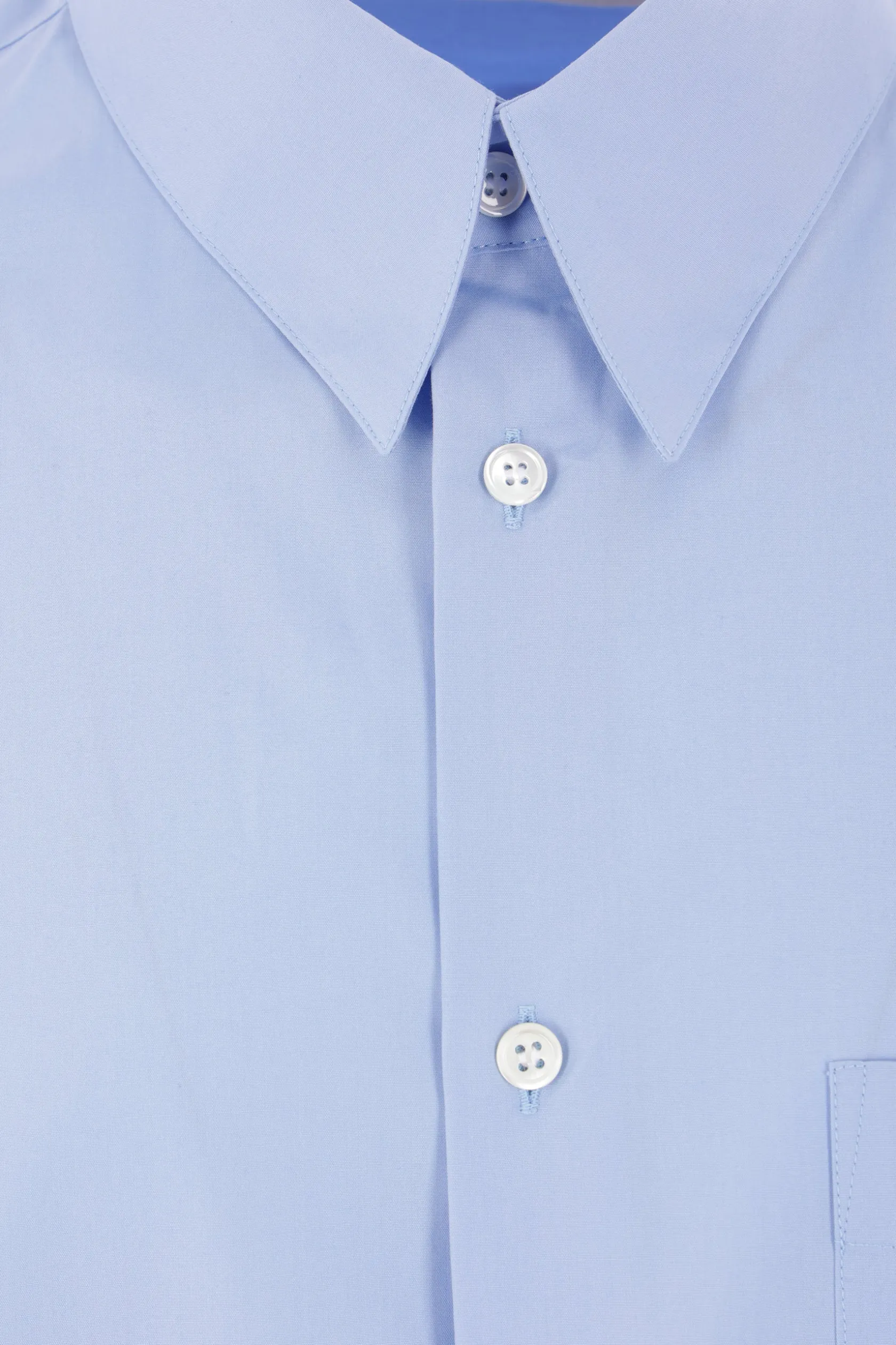 Topwear>MARNI camicia in popeline organico stampa logo Blu