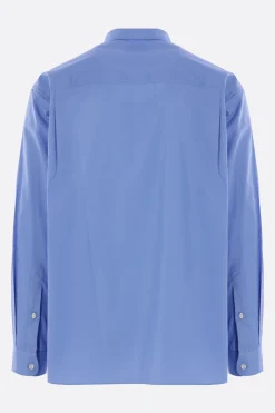 Topwear>COMME DES GARÇONS HOMME camicia in popeline ricamo logo Blu