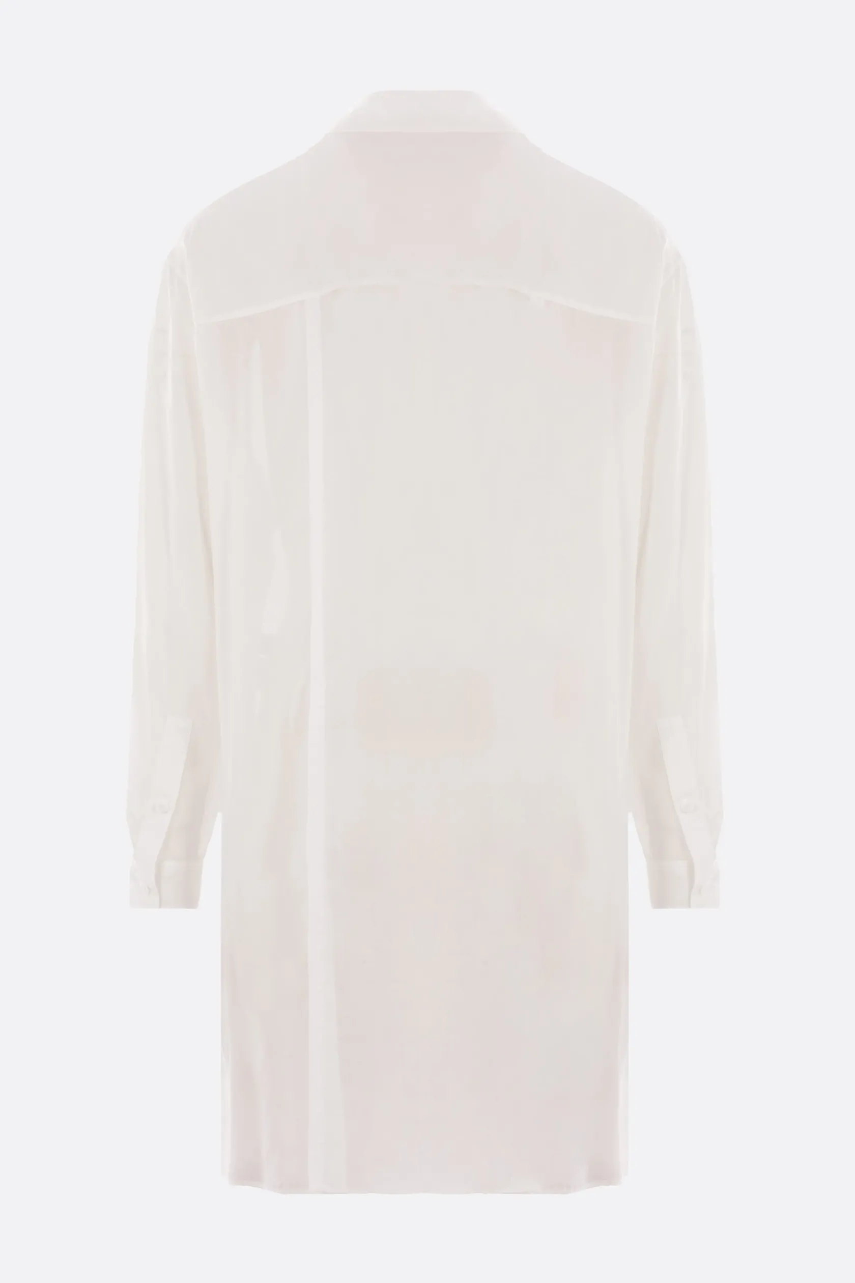 Topwear>YOHJI YAMAMOTO camicia in rayon con spacchi Bianco