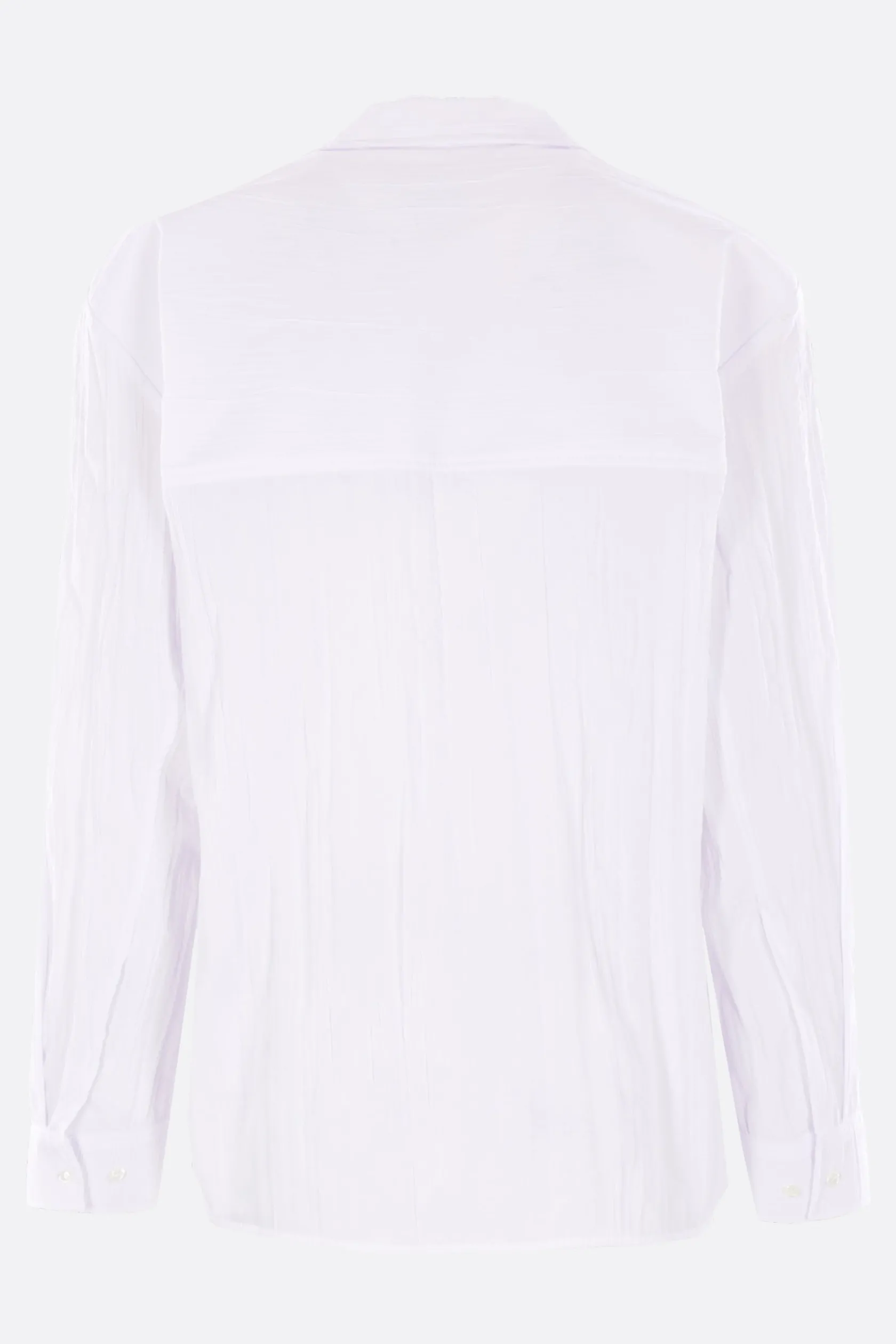 Topwear>SÉFR camicia Jagou in misto cotone crinkled Bianco