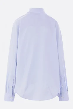 Topwear>DRIES VAN NOTEN camicia oversize Casia in popeline Blu