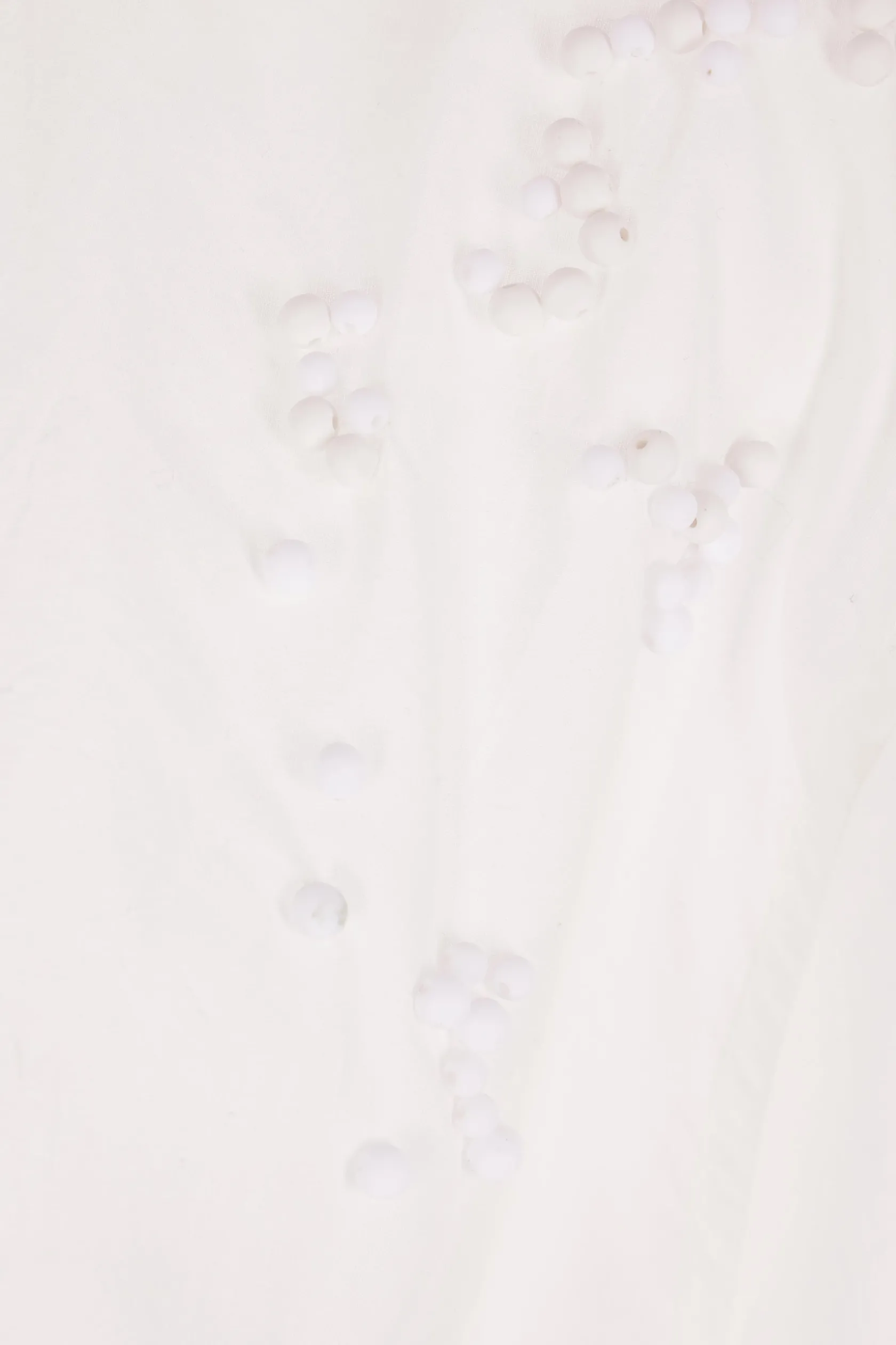 Topwear>MARIA CALDERARA camicia oversize in cotone con perline Bianco