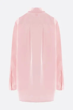 Topwear>LOEWE camicia oversize in popeline con spacchi Rosa