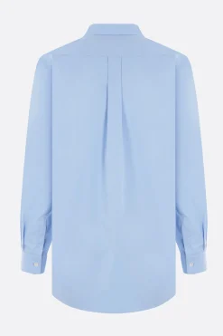 Topwear>COMME DES GARÇONS SHIRT camicia oversize in popeline Blu