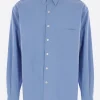 Topwear>AURALEE camicia oversize in twill di cotone Blu