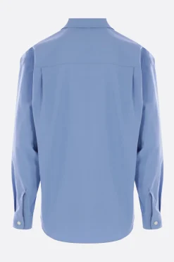 Topwear>AURALEE camicia oversize in twill di cotone Blu