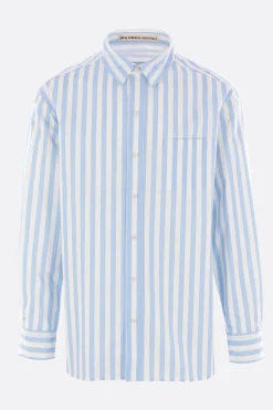 Topwear>META CAMPANIA COLLECTIVE camicia Pablo in popeline a righe Blu