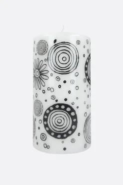 Lifestyle>10 CORSO COMO candela large con stampa grafica Bianco
