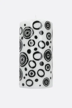 Lifestyle>10 CORSO COMO candela large con stampa cerchi signature Bianco
