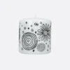 Lifestyle>10 CORSO COMO candela media con stampa grafica Bianco