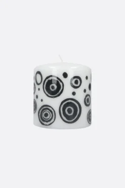 Lifestyle>10 CORSO COMO candela media con stampa cerchi signature Bianco
