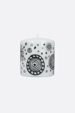 Lifestyle>10 CORSO COMO candela media con stampa grafica Bianco