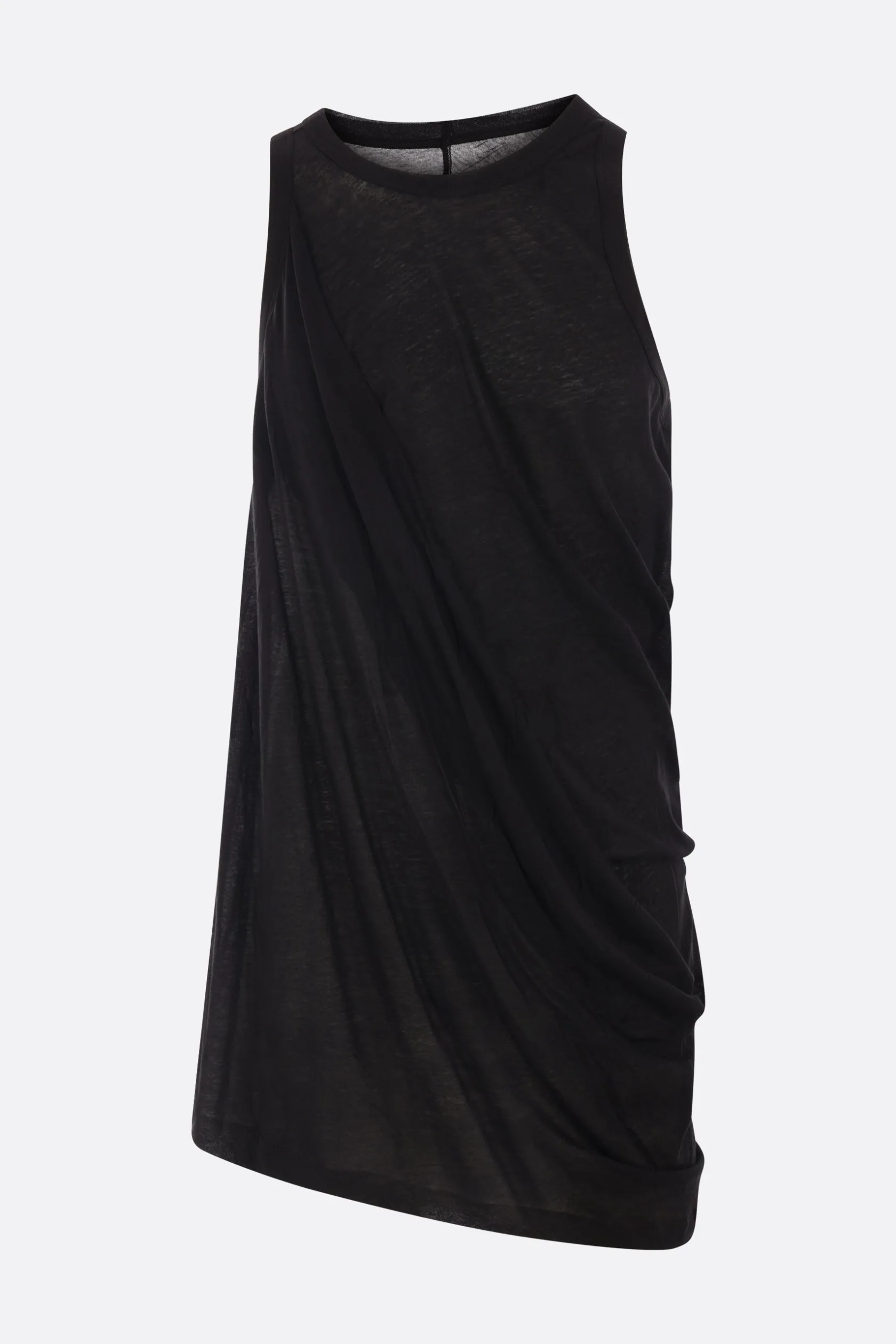 Topwear>RICK OWENS canotta Anthem in jersey Nero
