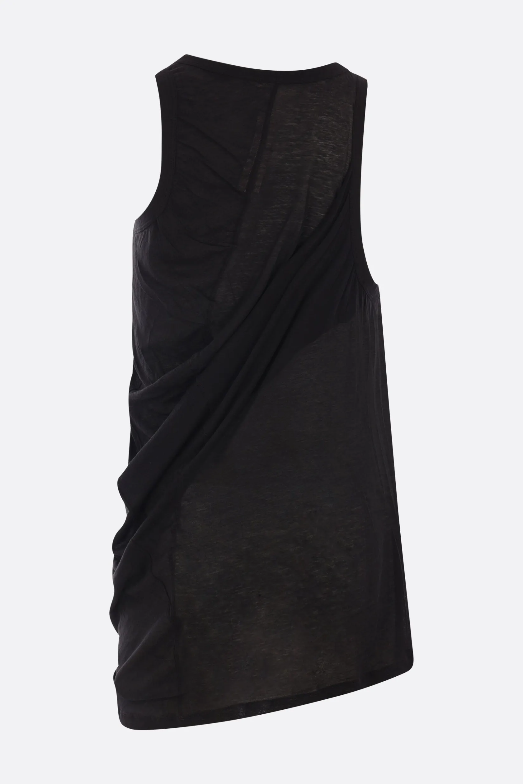 Topwear>RICK OWENS canotta Anthem in jersey Nero