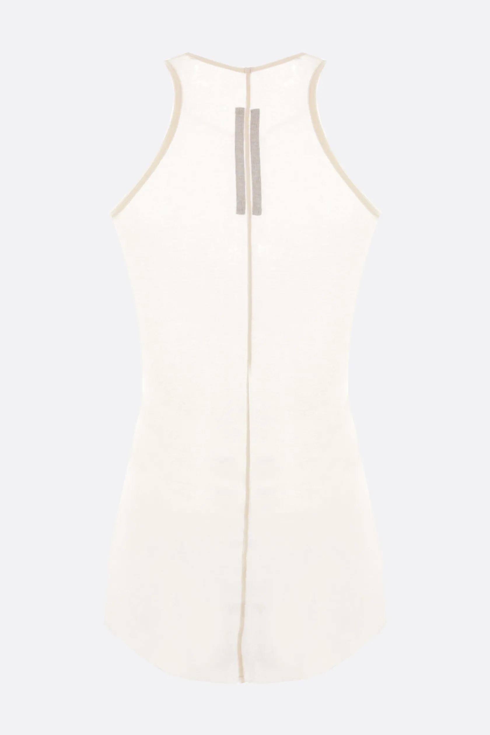Topwear>RICK OWENS canotta in cotone a costine Neutro