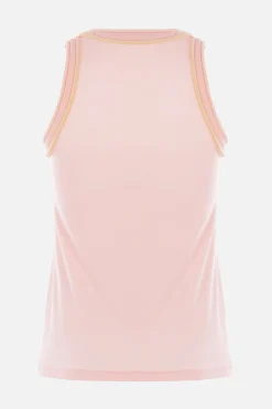 Topwear>MELITTA BAUMEISTER canotta in jersey a costine con bordi in spugna Rosa