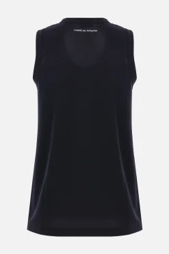Topwear>COMME DES GARÇONS canotta in jersey tecnico Nero