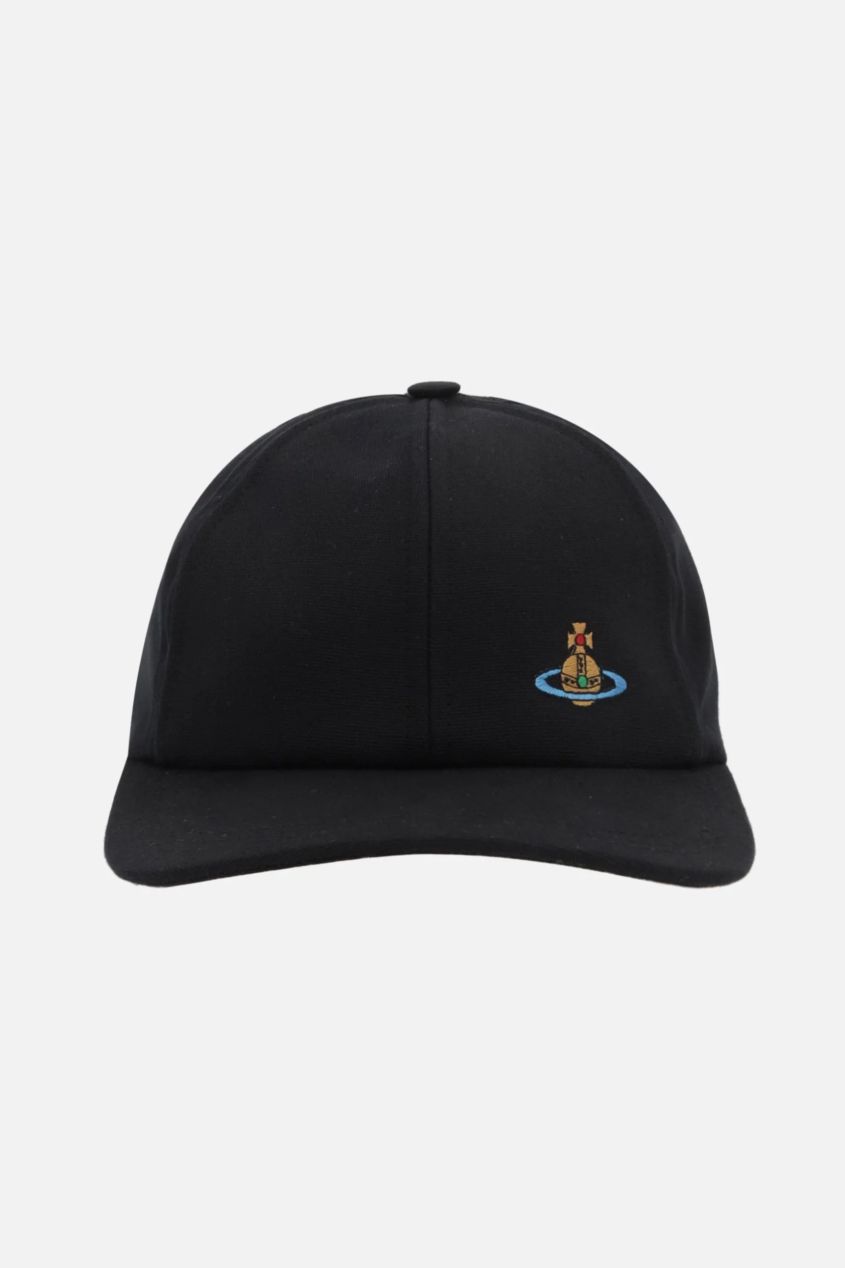 Accessori Da Indossare>VIVIENNE WESTWOOD cappello baseball in canvas ricamo Orb Nero