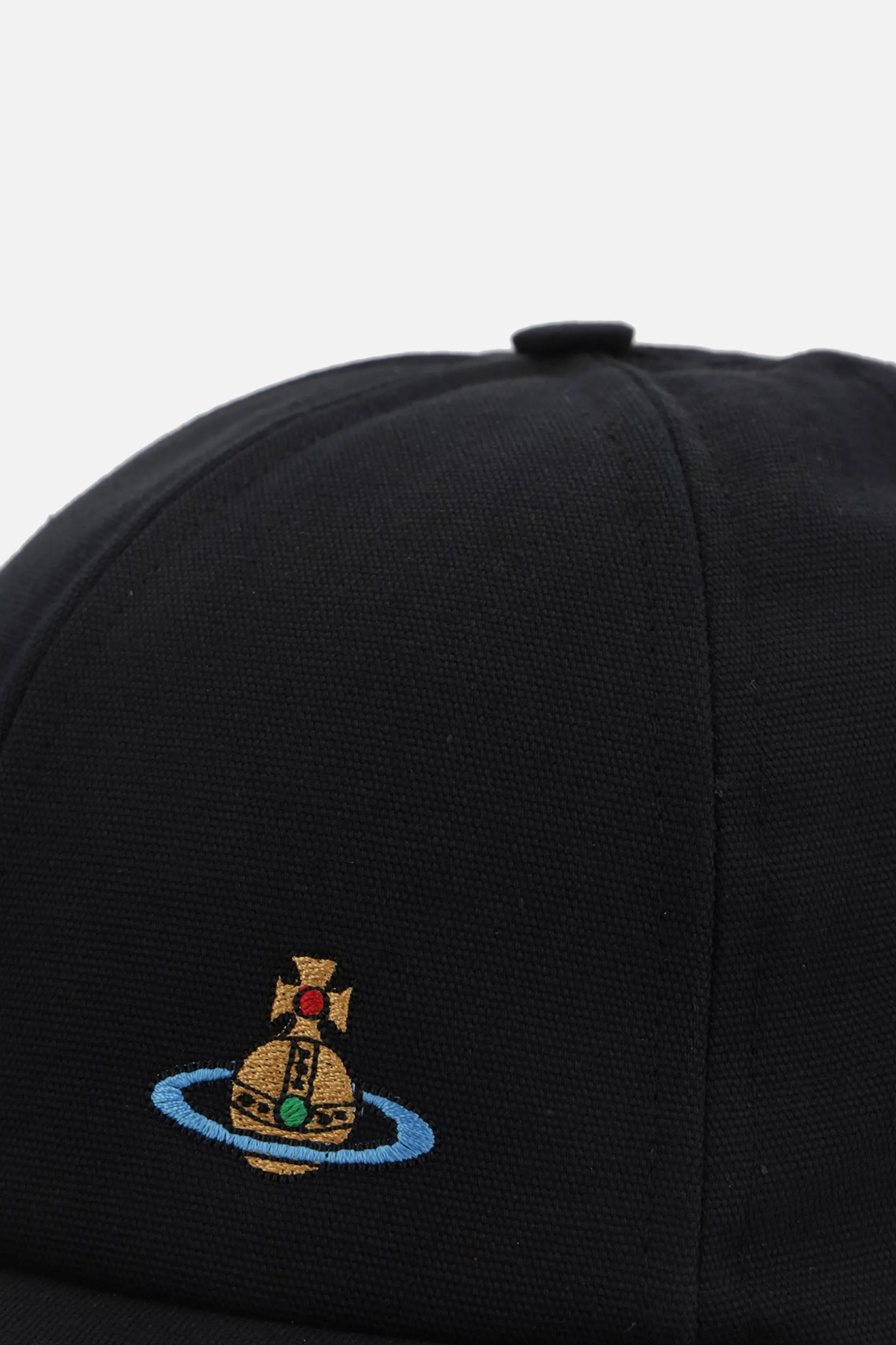 Accessori Da Indossare>VIVIENNE WESTWOOD cappello baseball in canvas ricamo Orb Nero