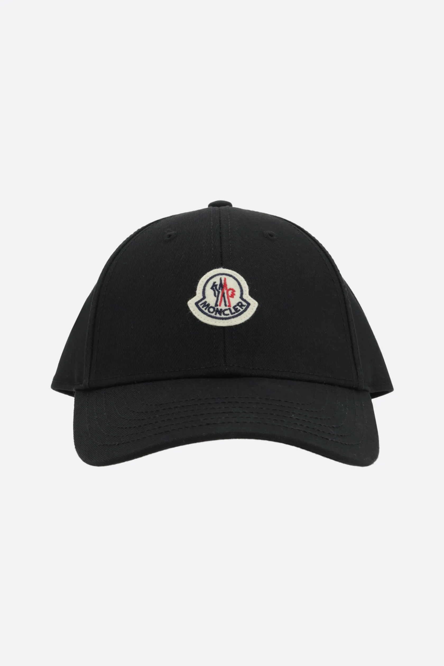 Accessori Da Indossare>MONCLER cappello baseball in gabardine patch logo Nero